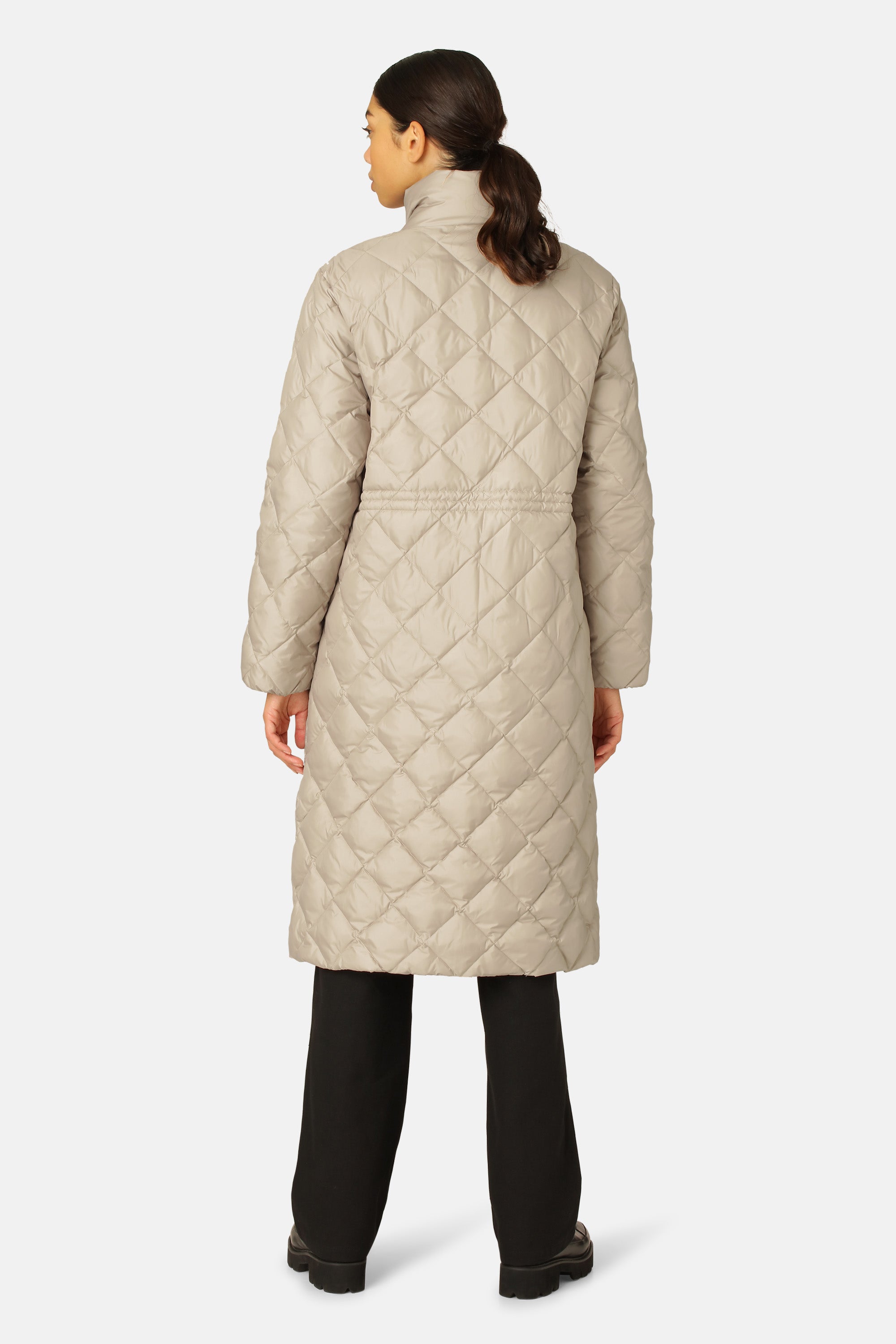 Ilse Jacobsen Hornbæk Outerwear Long Down Vest Coat 163 Cobblestone